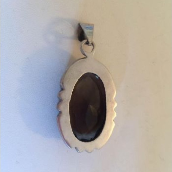 Smoky quartz pendant (sterling silver) - Picture 2 of 7